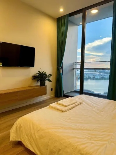 Ein-Schlafzimmer-Apartment mit Meerblick — ICON40 Luxury Apartment Hạ Long