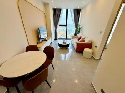Zwei-Schlafzimmer-Deluxe-Apartment mit Meerblick — ICON40 Luxury Apartment Hạ Long